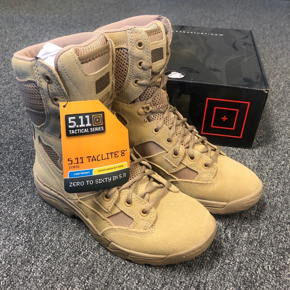 New 5.11 Tactical Taclite 8” Coyote Boot